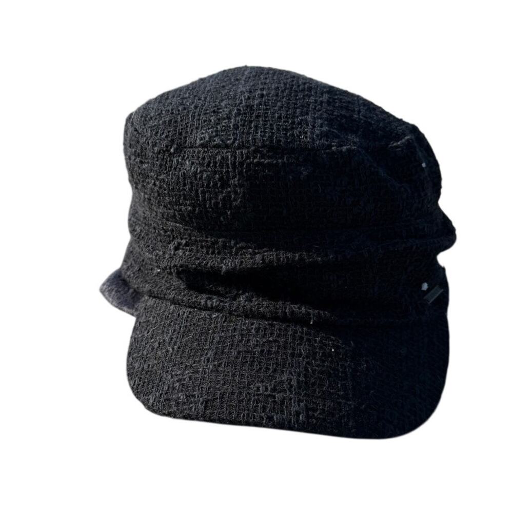 Elements Crown Page Boy Retro Look Hat - Black
